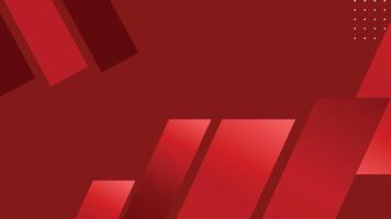 Abstract red geometric background with place for your text. Vector illustration.