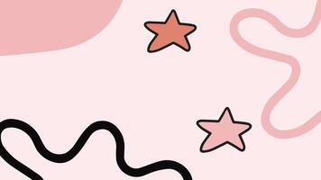 Cute hand drawn background with stars. Vector illustration. Perfect for invitations, greeting cards, blogs, posters and more.