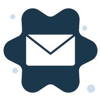 an email envelope icon on a white background mail email vector