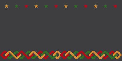 juneteenth banner with vintage border frame and stars. free copy space area vector template design. african american black history month.