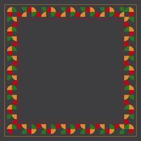 frame background for Juneteenth with copy space. geometric and modern design. vector for poster, greeting card, social media, banner.