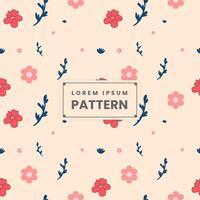 Seamless flower pattern textile prints pattern design. Vector Illustration.