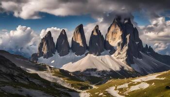 AI generated the dolomites, italy photo