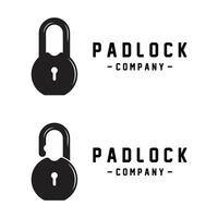 unique and creative padlock logo design. vector