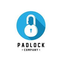 unique and creative padlock logo design. vector