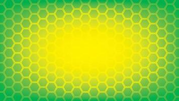 Abstract green and yellow color background with hexagonal shape pattern. Vector illustration.
