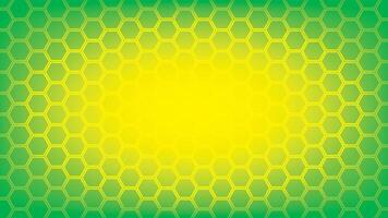 Abstract green and yellow color background with hexagonal shape pattern. Vector illustration.