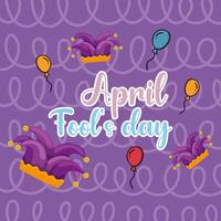 April Fool's Day background vector.  April Fools Day card. vector