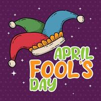 April Fool's Day background vector.  April Fools Day card. vector