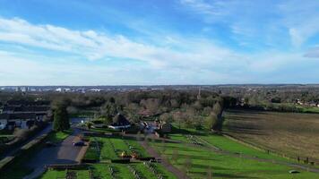 más hermosa alto ángulo imágenes de campo de Stevenage ciudad de Inglaterra unido Reino. feb 23, 2024 video