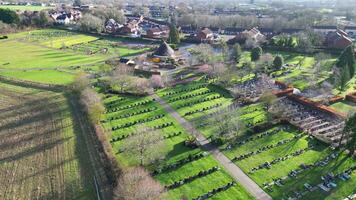 Most Beautiful High Angle Footage of Countryside of Stevenage City of England United Kingdom. Feb 23rd, 2024 video