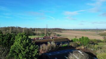 Most Beautiful High Angle Footage of Downtown and City Centre of Stevenage City of England United Kingdom. Feb 23rd, 2024 video