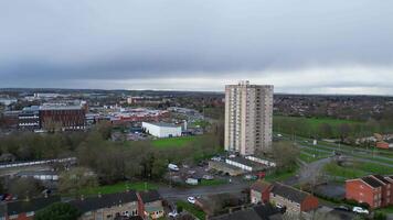 Most Beautiful High Angle Footage of Downtown and City Centre of Stevenage City of England United Kingdom. Feb 23rd, 2024 video