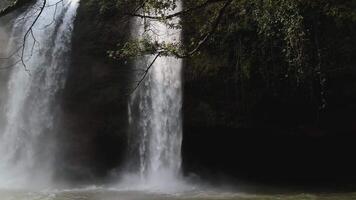movimento fundo natureza panorama cênico sodong cascata video
