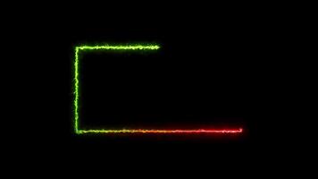 frame glowing light saber animation, saber frame, neon, abstract colorful saber frame animation background video