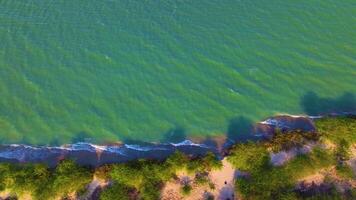 Seashore - Aerial View - Rightwards video