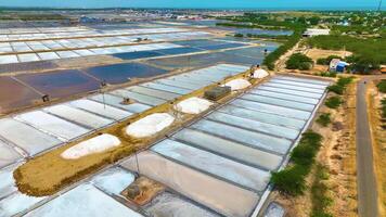 Salt Pile - Orbiting Shot By A Drone video