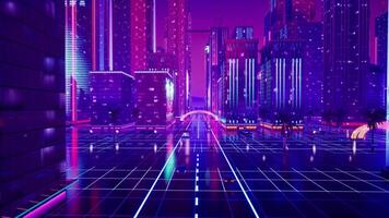 Metaverse city concept video