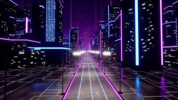 Metaverse city concept video