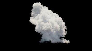 wolk cumulonimbus animatie concept. 3d geven video