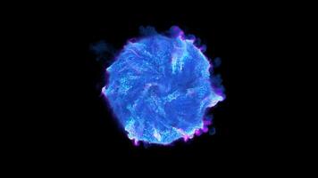 Portal magic blue on black background video