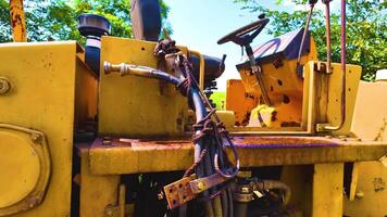 Road Roller - Close Up Shot - Downwards video