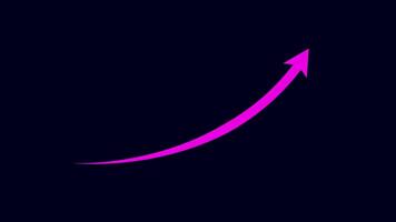 arrow rising transparent channel, Business line arrow, Business Growth And Success Arrow Infographics, Animation of a business infographics with rising arrow video