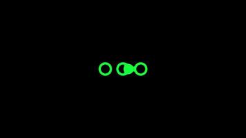 Circle Loading icon loop out animation with dark background. circles loading icon on a black background, loopable animation video