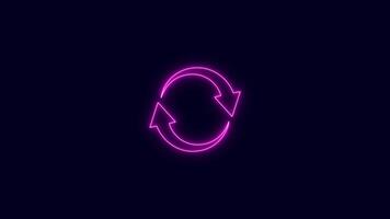 Circle arrow refresh icon rotation animation Motion graphic design video