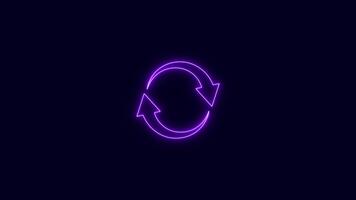 Circle arrow refresh icon rotation animation Motion graphic design video