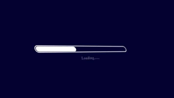 Loading Bar Animation Stock Video Footage for Free Download image.