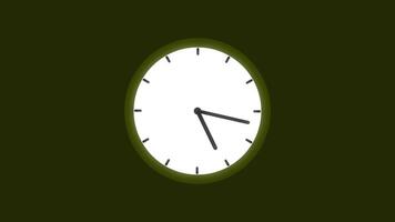 Analog clock spinning animation, wall clock video footage,New clock animation video