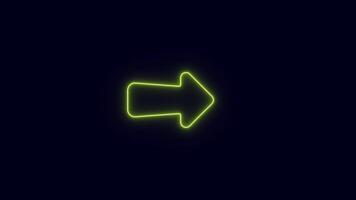 Arrow Loop Animation direction concept.colorful arrow icon concept, Directional arrow loop, direction neon arrow line loop animation, Animated download color icon. Save file from online. Interface video