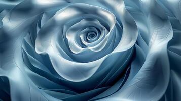 AI generated Blue and White Swirl photo