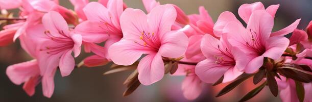 ai generado un foto de rosado flores