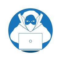 Anonymous hacker character illustration vector design