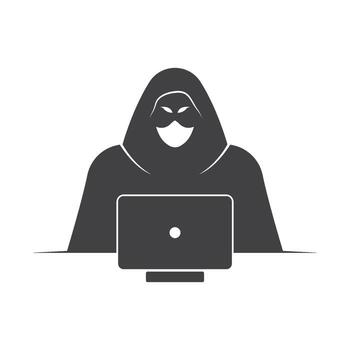 Anonymous hacker character illustration vector design