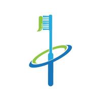 Tooth brush paste logo icon vector