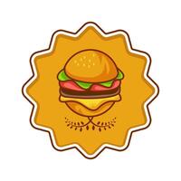 hamburguesa icono logo diseño vector modelo