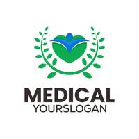 medical icon logo design vector