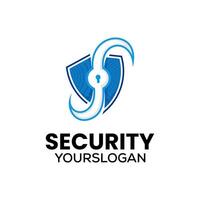 security data icon logo design vector