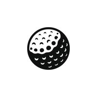 golf pelota icono aislado en blanco antecedentes vector