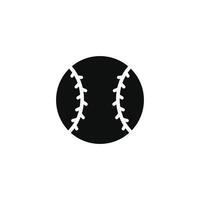 béisbol icono aislado en blanco antecedentes vector