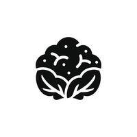 Cauliflower icon isolated on white background vector