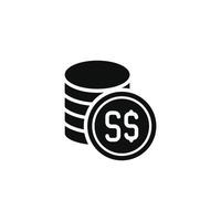 Singapore dollar icon isolated on white background vector