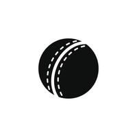 Cricket ball icon isolated on white background vector