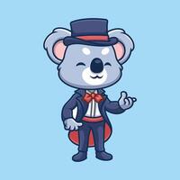 Magician Koala Cute Cartoon vector