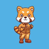 Mechanic cartoon animal character cute illustration handyman tool auto vector