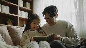 ai generado calidad hora juntos, padre y hija comprometido en un compartido actividad o pasatiempo en contra un blanco fondo, generativo ai foto