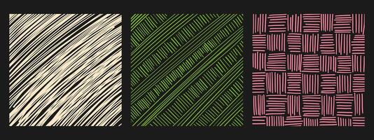 Set of textures with different patterns. Trendy illustration vector